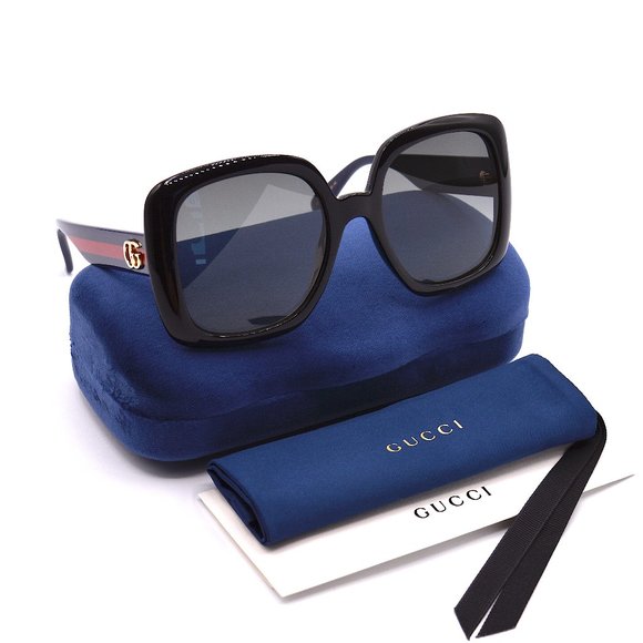 NEW GUCCI GG0713S 001 BLACK BLUE GREY GRADIENT AUTHENTIC SUNGLASSES main image 15